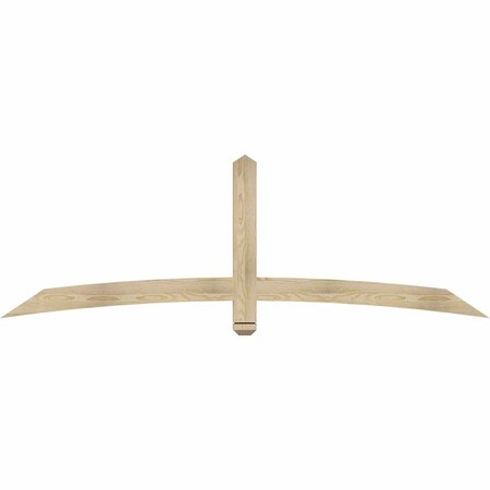 Ekena Millwork Bellingham Rough Sawn Timber Gable Bracket, Douglas Fir, 84"W x 28"H x 2"D x 4"F, 8/12 Pitch GBW084X28X0204BEL00RDF